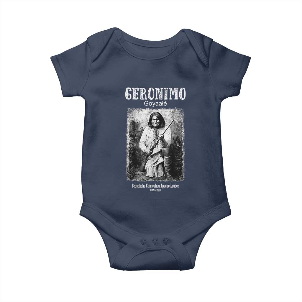 Geronimo Apache Leader American Indian History Baby Onesie