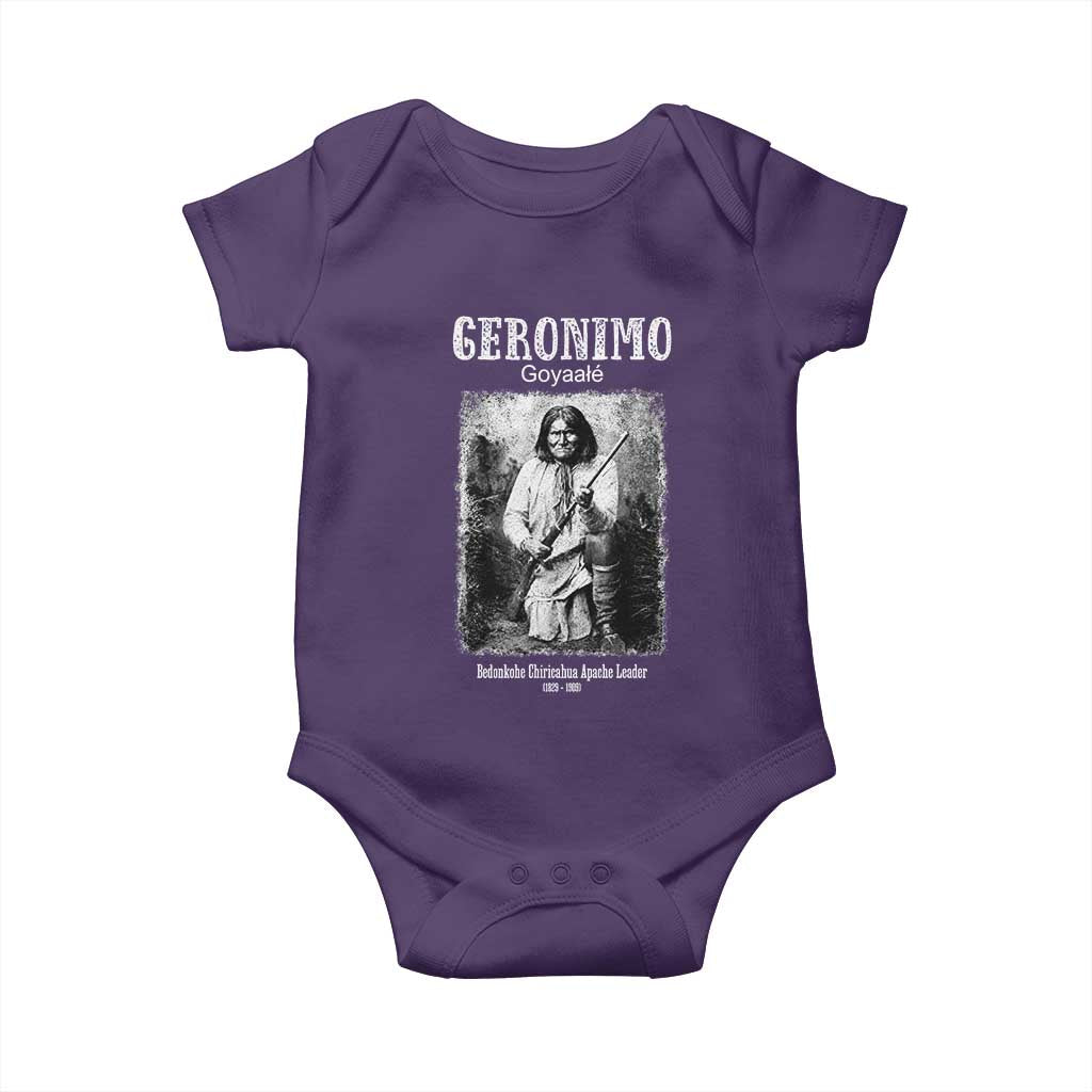 Geronimo Apache Leader American Indian History Baby Onesie