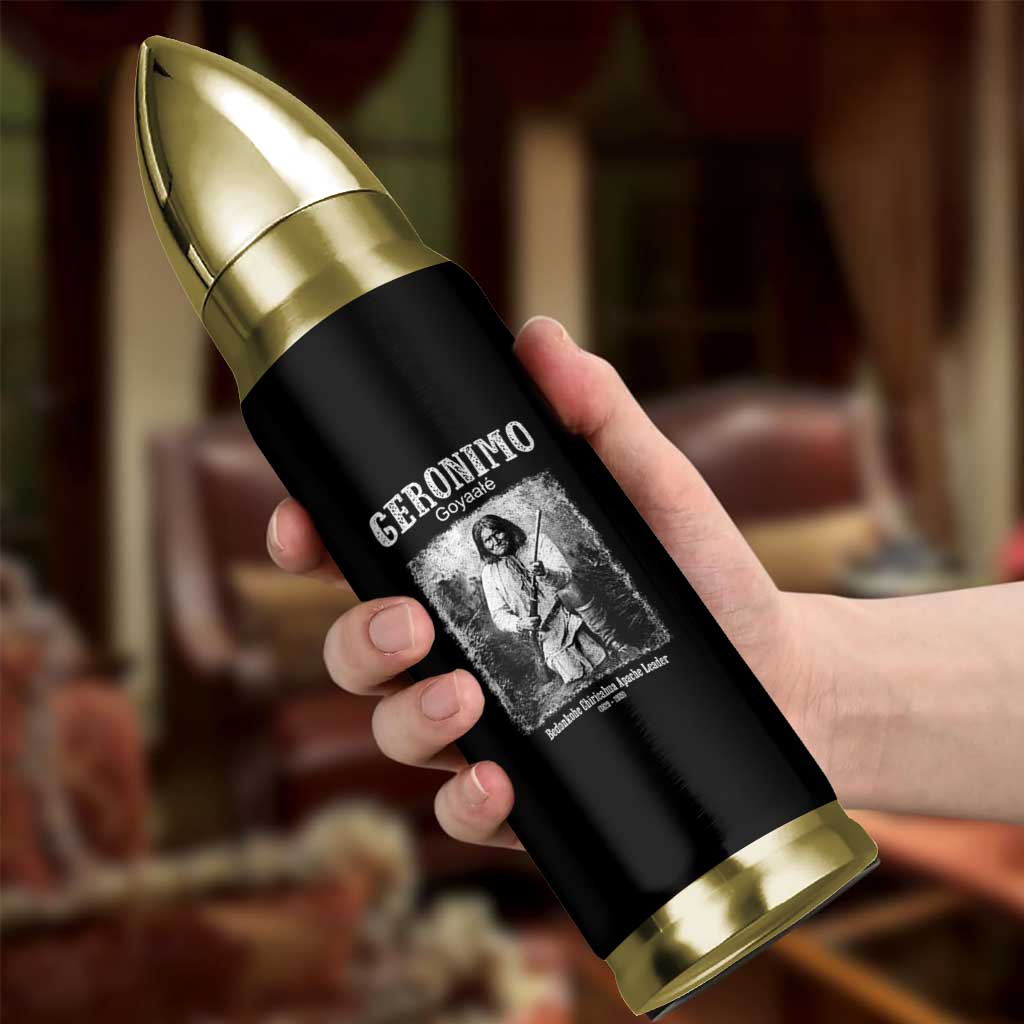 Geronimo Apache Leader American Indian History Bullet Tumbler