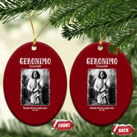 Geronimo Apache Leader American Indian History Ceramic Ornament