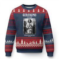 Geronimo Apache Leader American Indian History Ugly Christmas Sweater