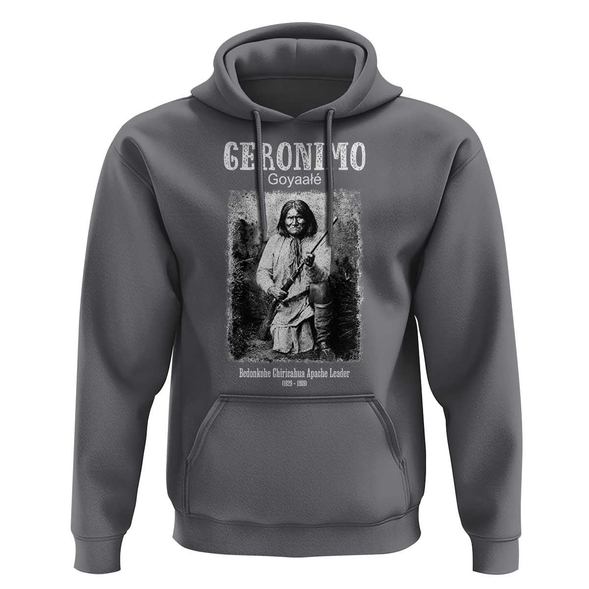 Geronimo Apache Leader American Indian History Hoodie