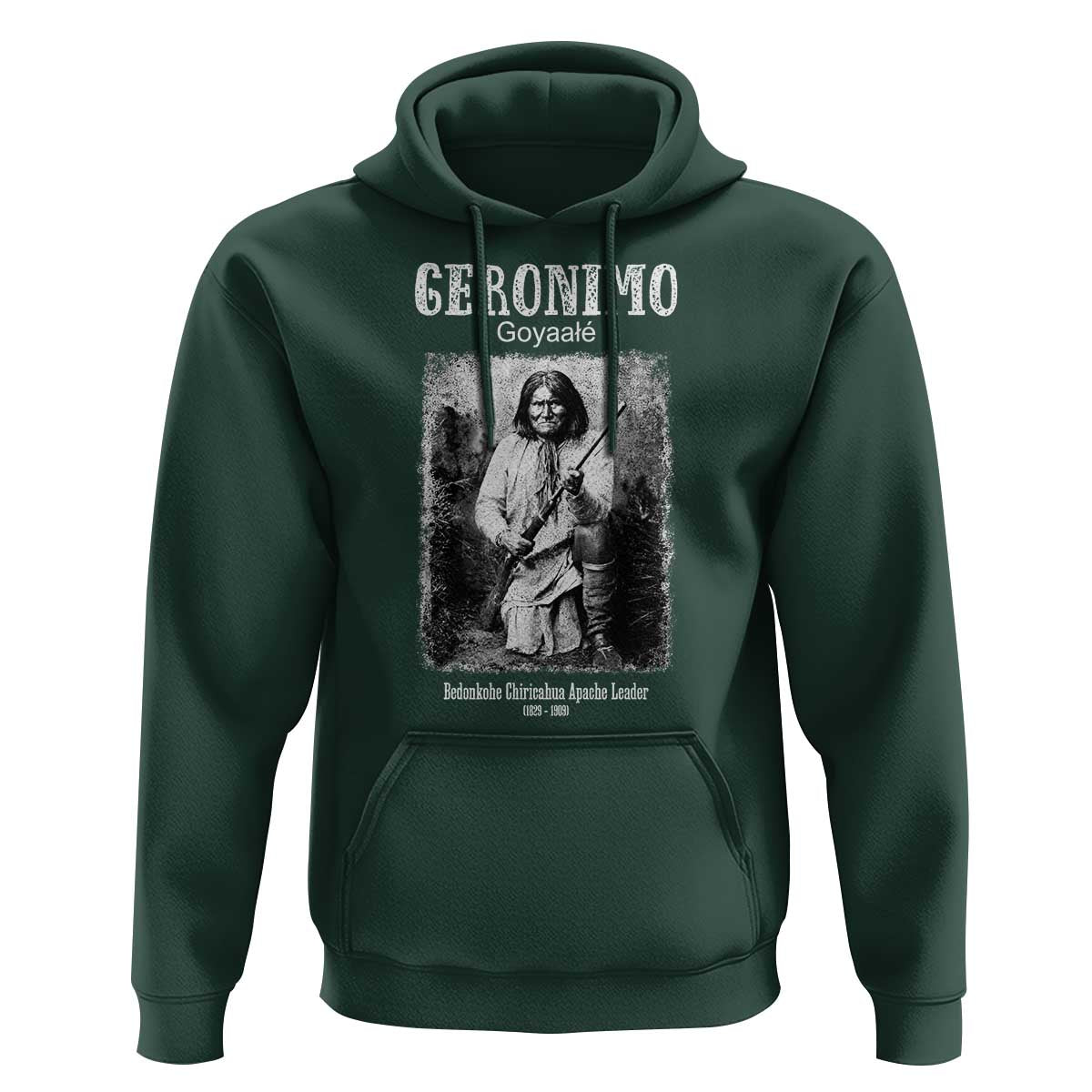 Geronimo Apache Leader American Indian History Hoodie
