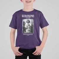 Geronimo Apache Leader American Indian History T Shirt For Kid