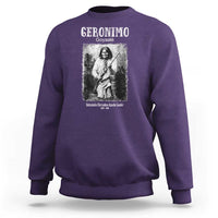 Geronimo Apache Leader American Indian History Sweatshirt