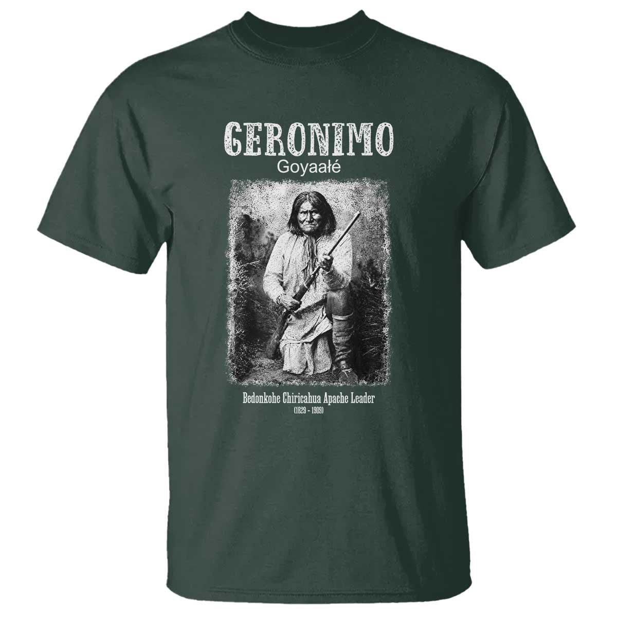 Geronimo Apache Leader American Indian History T Shirt