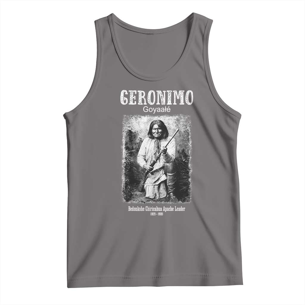 Geronimo Apache Leader American Indian History Tank Top