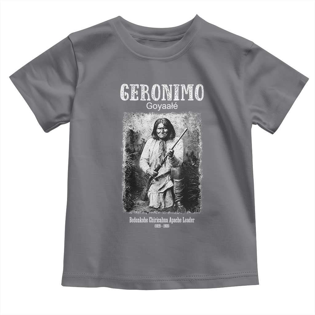 Geronimo Apache Leader American Indian History Toddler T Shirt