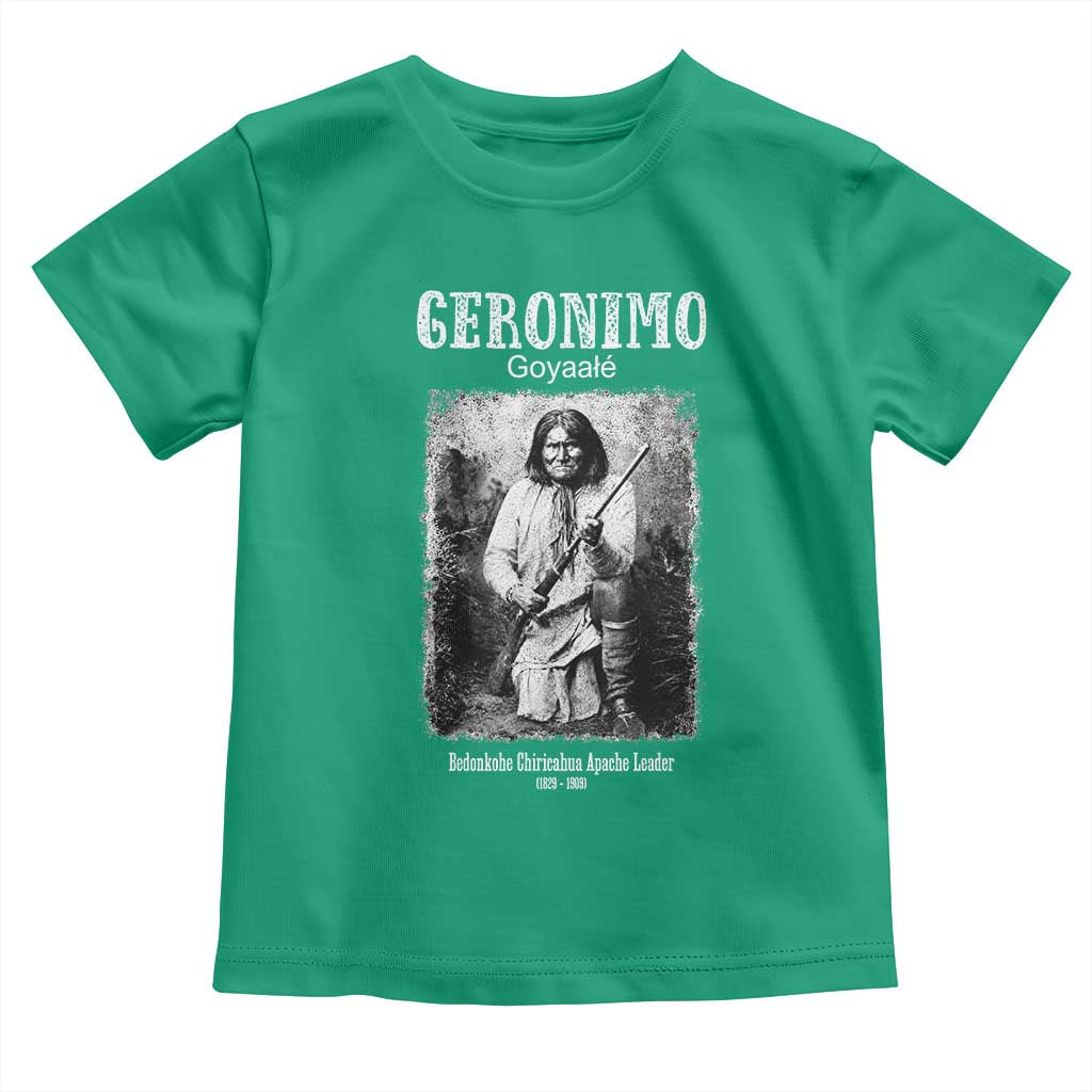 Geronimo Apache Leader American Indian History Toddler T Shirt