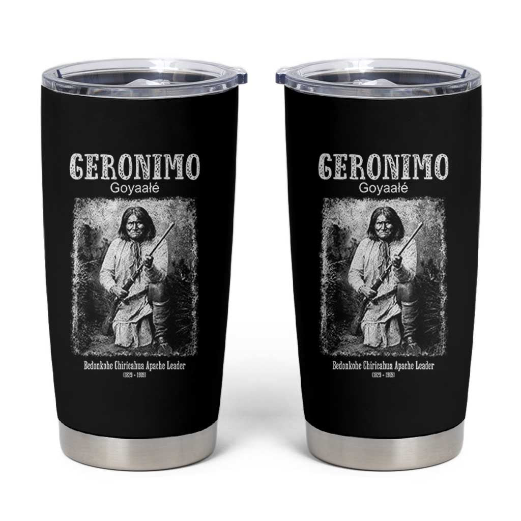 Geronimo Apache Leader American Indian History Tumbler Cup