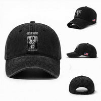 Geronimo Apache Leader American Indian History Washed Cotton Baseball Cap