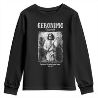 Geronimo Apache Leader American Indian History Youth Sweatshirt