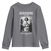 Geronimo Apache Leader American Indian History Youth Sweatshirt