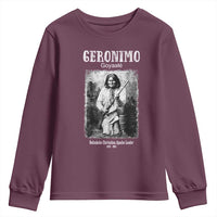 Geronimo Apache Leader American Indian History Youth Sweatshirt