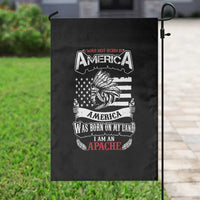 Apache Tribe Native American Indian Pride Garden Flag I Was Not Born In America