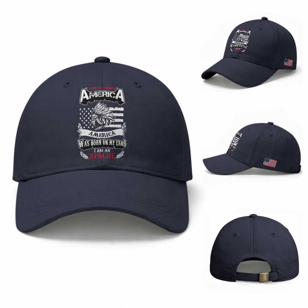 Apache Tribe Native American Indian Pride Baseball Cap I Was Not Born In America