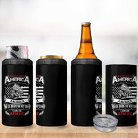 Apache Tribe Native American Indian Pride 4 in 1 Can Cooler Tumbler I Was Not Born In America