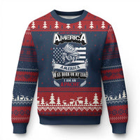 Apache Tribe Native American Indian Pride Ugly Christmas Sweater I Was Not Born In America