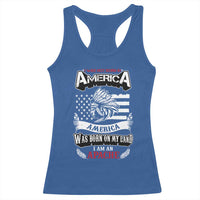 Apache Tribe Native American Indian Pride Racerback Tank Top I Was Not Born In America