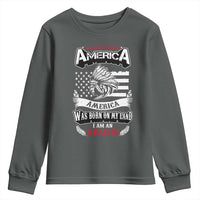 Apache Tribe Native American Indian Pride Youth Sweatshirt I Was Not Born In America