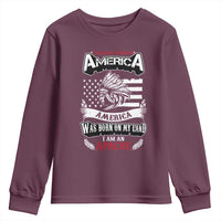Apache Tribe Native American Indian Pride Youth Sweatshirt I Was Not Born In America
