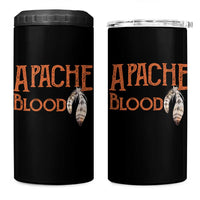 Apache Blood Roots for Proud Native American Peoples 4 in 1 Can Cooler Tumbler