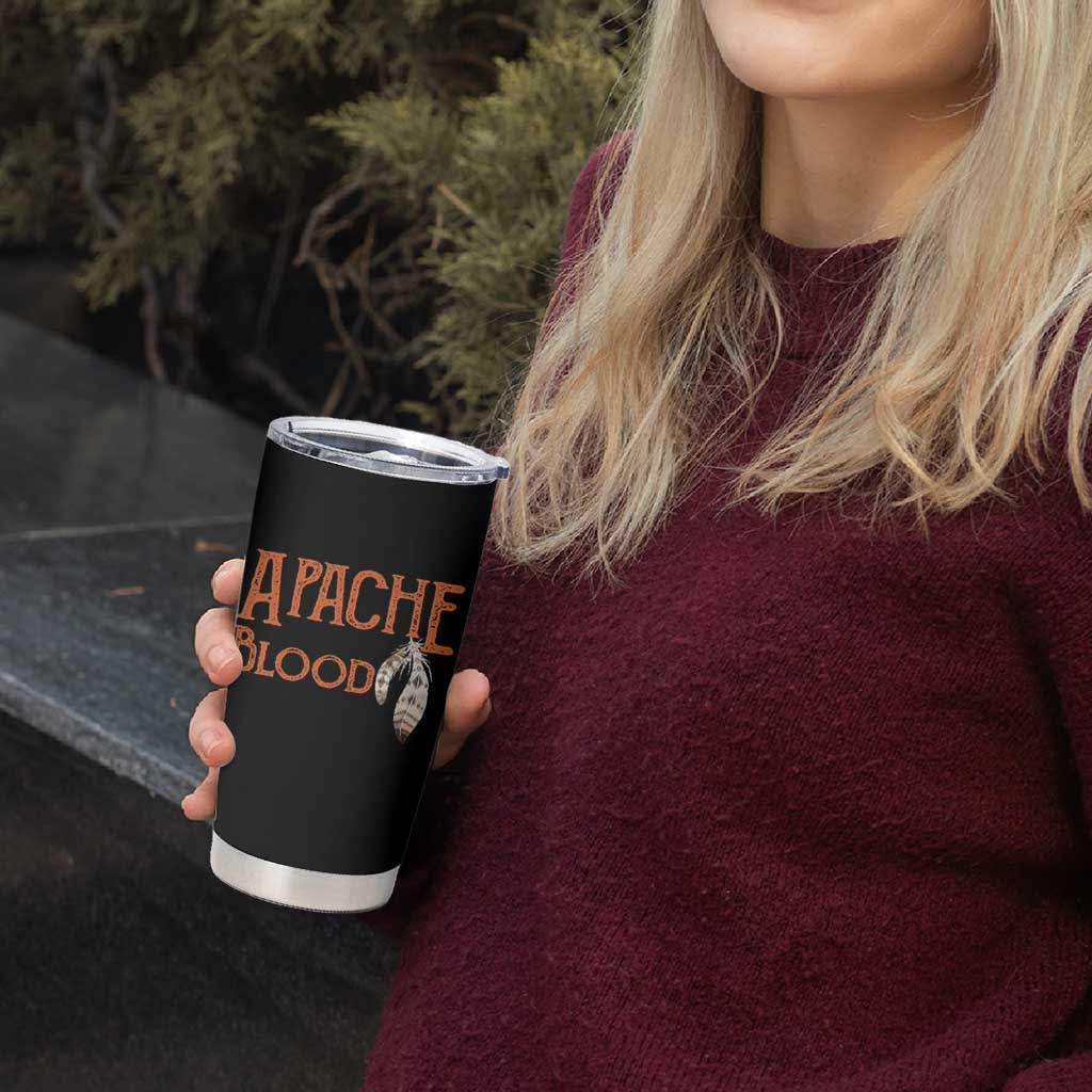 Apache Blood Roots for Proud Native American Peoples Tumbler Cup