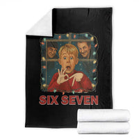 67 Six Seven Christmas Meme Throw Blanket Funny Family Xmas Movie - Wonder Print Shop