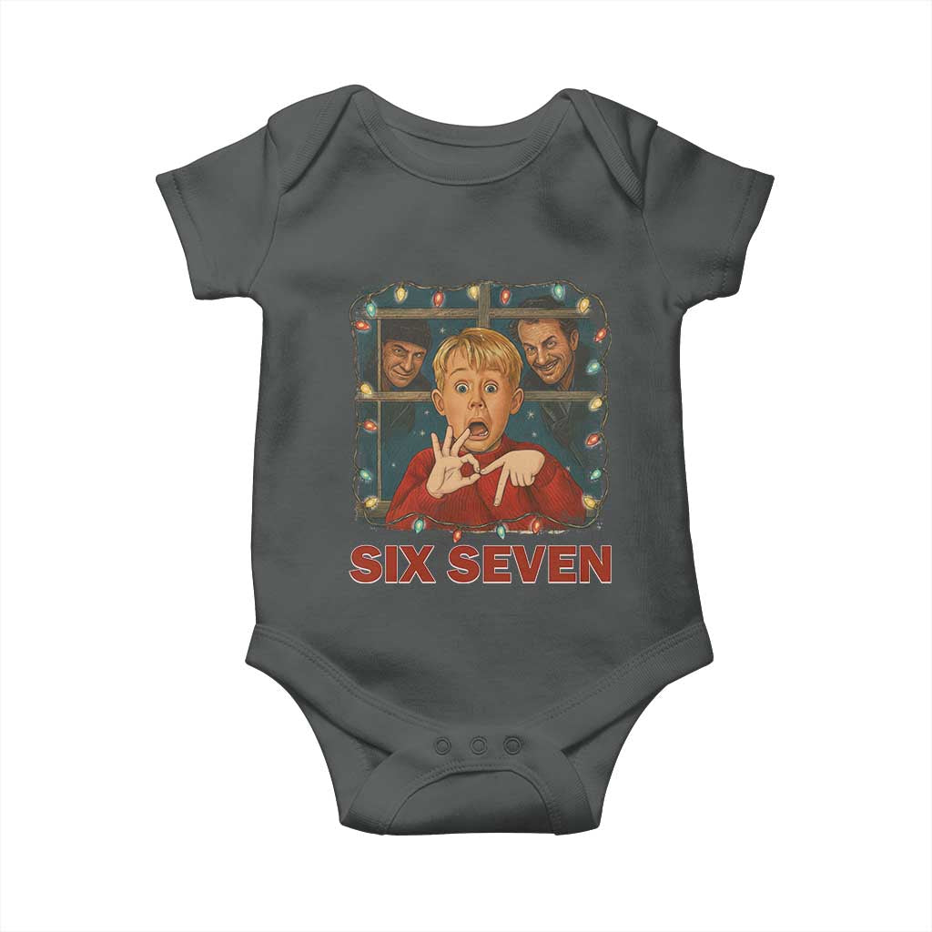 67 Six Seven Christmas Meme Baby Onesie Funny Family Xmas Movie - Wonder Print Shop