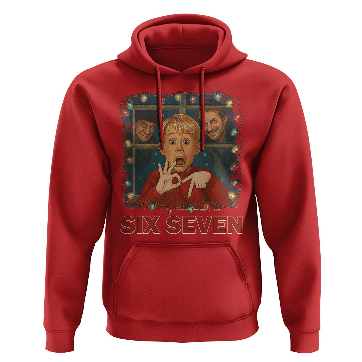 67 Six Seven Christmas Meme Hoodie Funny Family Xmas Movie - Wonder Print Shop