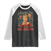 67 Six Seven Christmas Meme Raglan Shirt Funny Family Xmas Movie - Wonder Print Shop