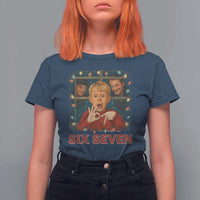 67 Six Seven Christmas Meme T Shirt For Women Funny Family Xmas Movie - Wonder Print Shop