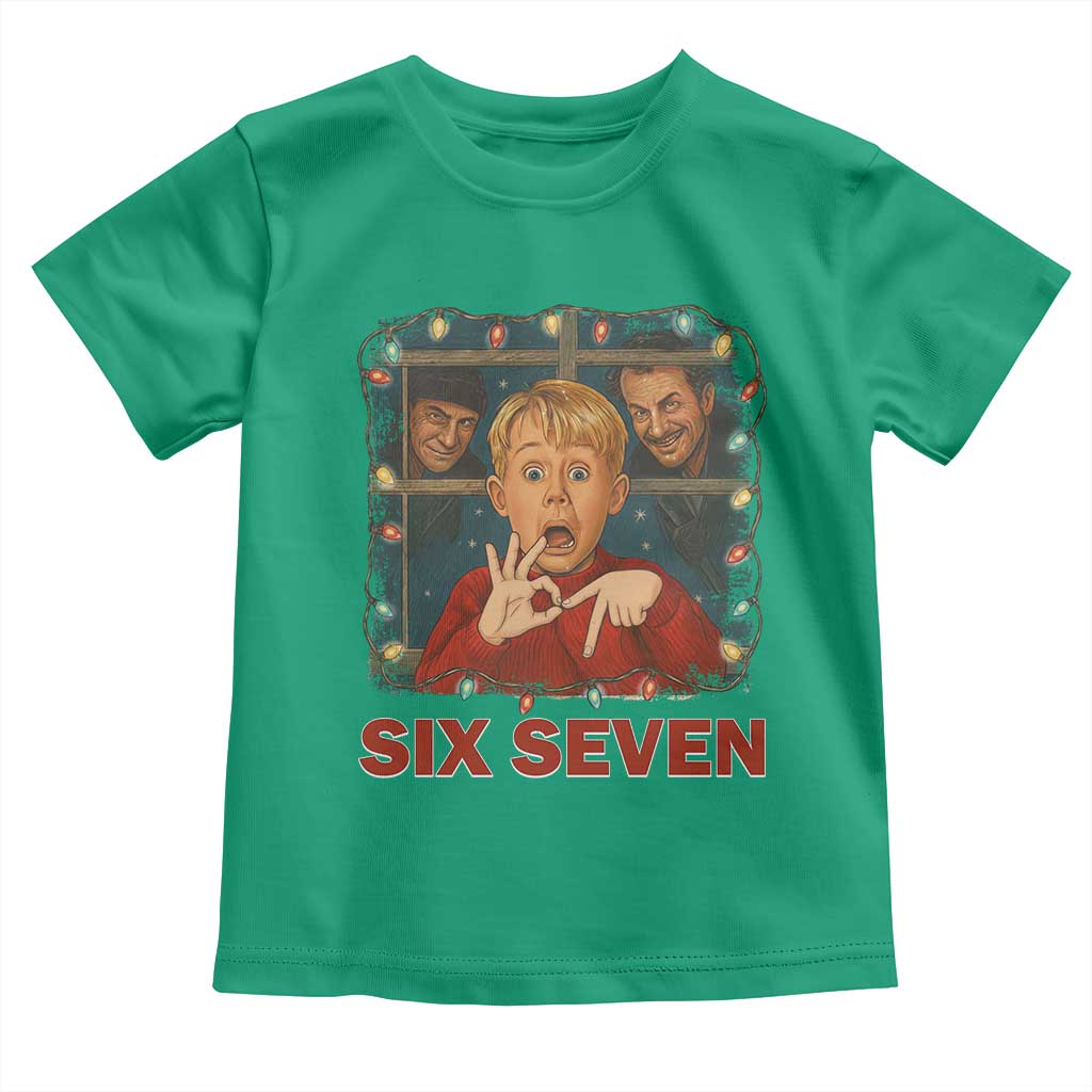 67 Six Seven Christmas Meme Toddler T Shirt Funny Family Xmas Movie - Wonder Print Shop