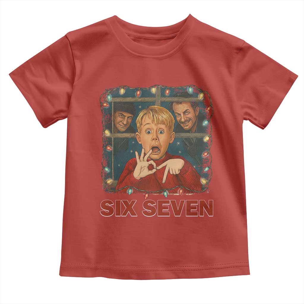 67 Six Seven Christmas Meme Toddler T Shirt Funny Family Xmas Movie - Wonder Print Shop