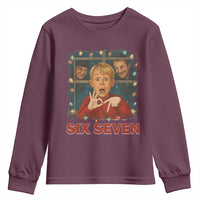 67 Six Seven Christmas Meme Youth Sweatshirt Funny Family Xmas Movie - Wonder Print Shop
