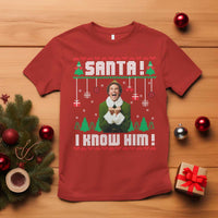 Santa I Know Him T Shirt Funny Elf Christmas - Wonder Print Shop