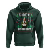 Santa I Know Him Hoodie Funny Elf Christmas - Wonder Print Shop