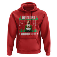 Santa I Know Him Hoodie Funny Elf Christmas - Wonder Print Shop