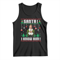 Santa I Know Him Tank Top Funny Elf Christmas - Wonder Print Shop