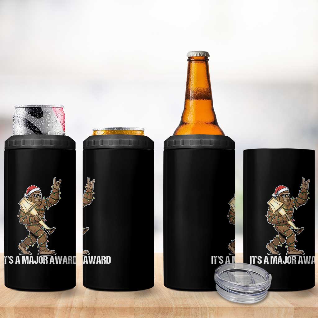 Leg Lamp Christmas 4 in 1 Can Cooler Tumbler Funny Bigfoot Fra Gee Leh Xmas - Wonder Print Shop