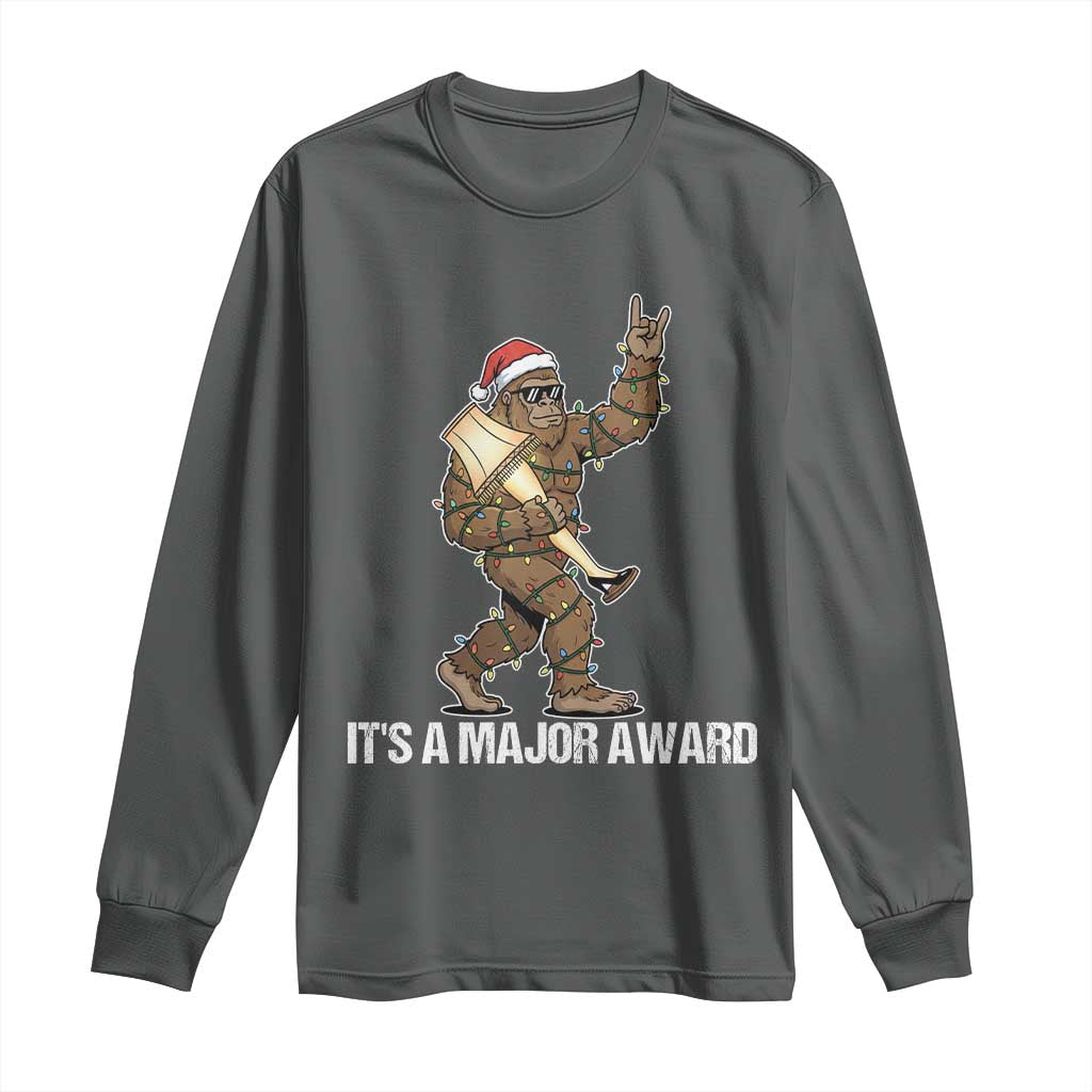 Leg Lamp Christmas Long Sleeve Shirt Funny Bigfoot Fra Gee Leh Xmas - Wonder Print Shop