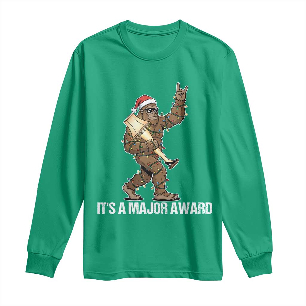 Leg Lamp Christmas Long Sleeve Shirt Funny Bigfoot Fra Gee Leh Xmas - Wonder Print Shop