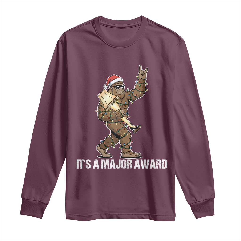 Leg Lamp Christmas Long Sleeve Shirt Funny Bigfoot Fra Gee Leh Xmas - Wonder Print Shop