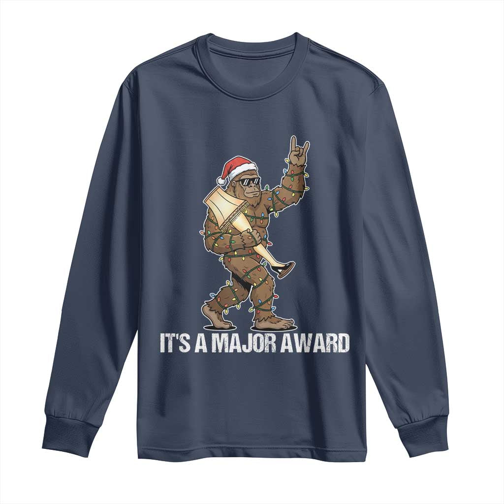 Leg Lamp Christmas Long Sleeve Shirt Funny Bigfoot Fra Gee Leh Xmas - Wonder Print Shop