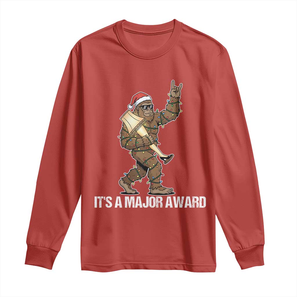 Leg Lamp Christmas Long Sleeve Shirt Funny Bigfoot Fra Gee Leh Xmas - Wonder Print Shop