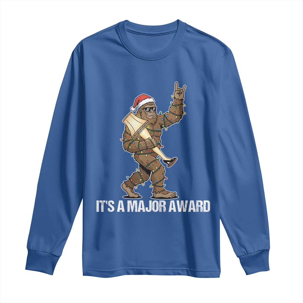 Leg Lamp Christmas Long Sleeve Shirt Funny Bigfoot Fra Gee Leh Xmas - Wonder Print Shop