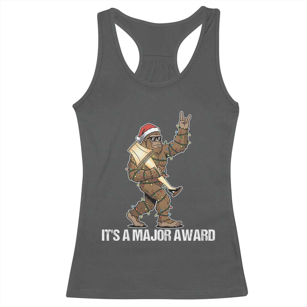 Leg Lamp Christmas Racerback Tank Top Funny Bigfoot Fra Gee Leh Xmas - Wonder Print Shop