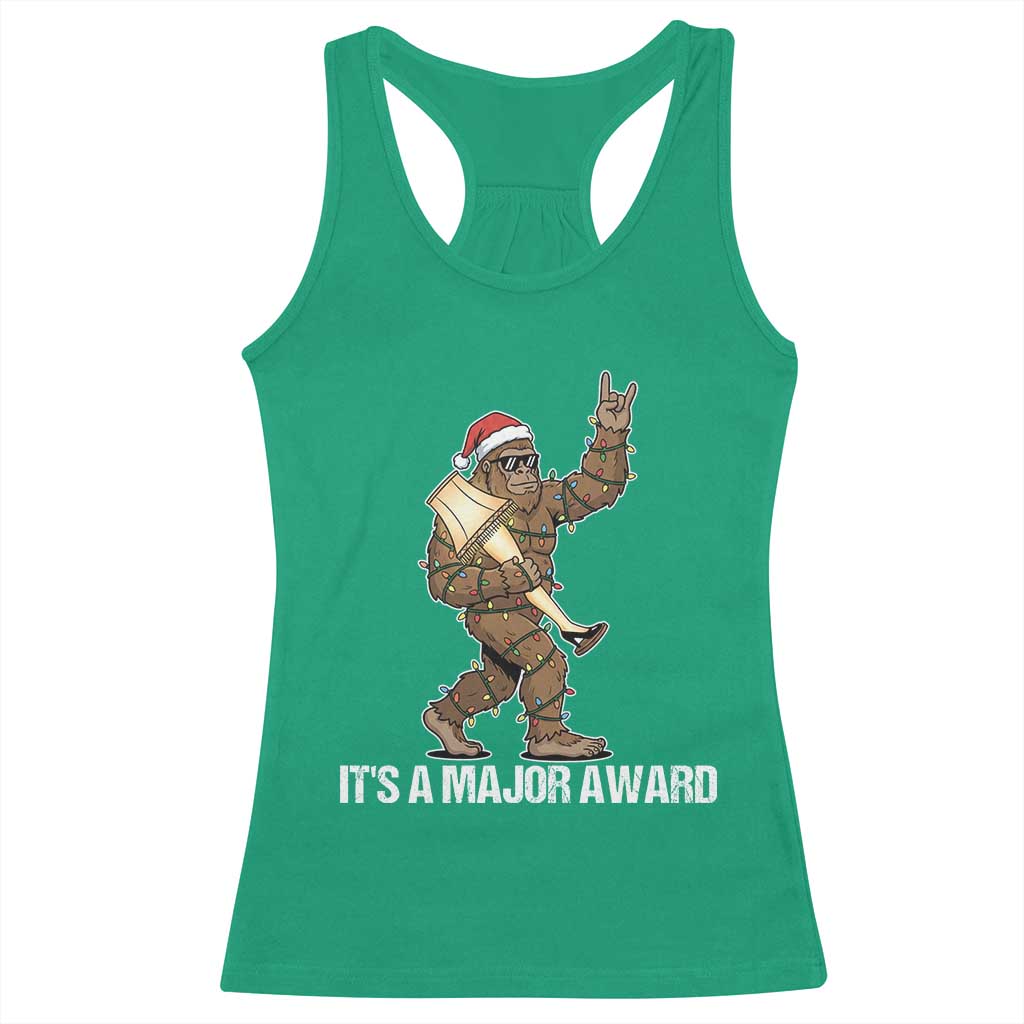 Leg Lamp Christmas Racerback Tank Top Funny Bigfoot Fra Gee Leh Xmas - Wonder Print Shop