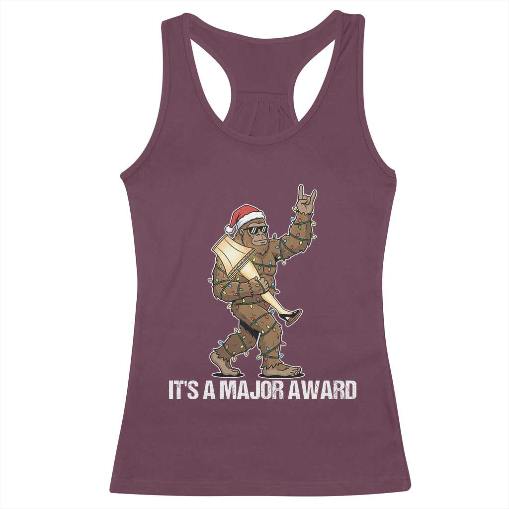 Leg Lamp Christmas Racerback Tank Top Funny Bigfoot Fra Gee Leh Xmas - Wonder Print Shop