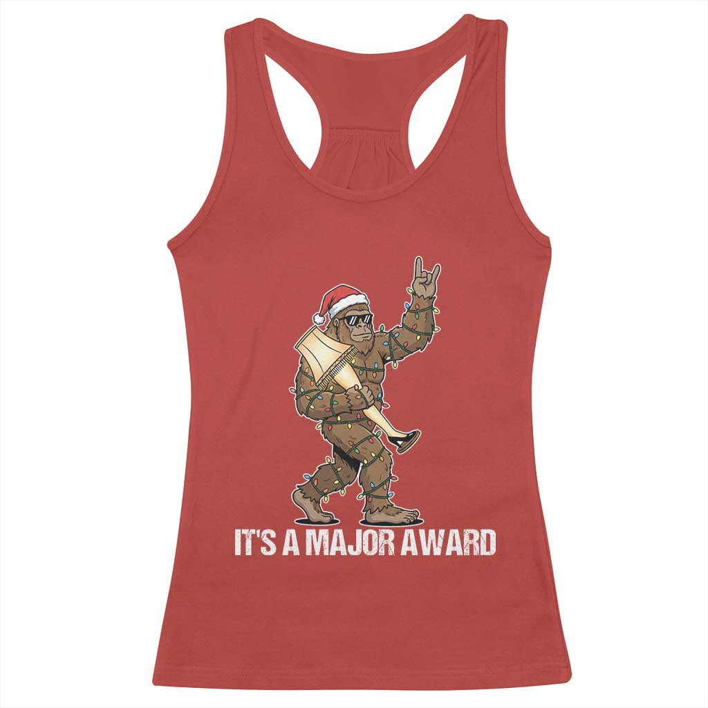 Leg Lamp Christmas Racerback Tank Top Funny Bigfoot Fra Gee Leh Xmas - Wonder Print Shop